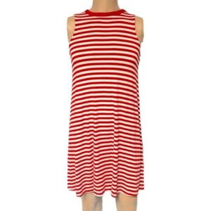 BOGO Time and Tru Red & White Striped Dress Size Small